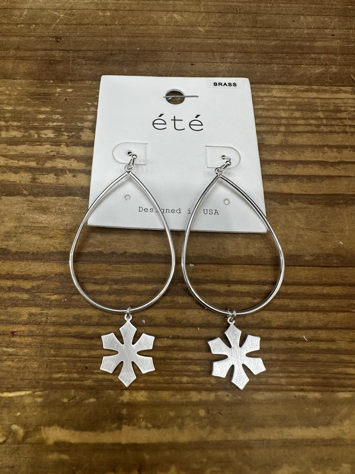 Snowflake Hoop Earring