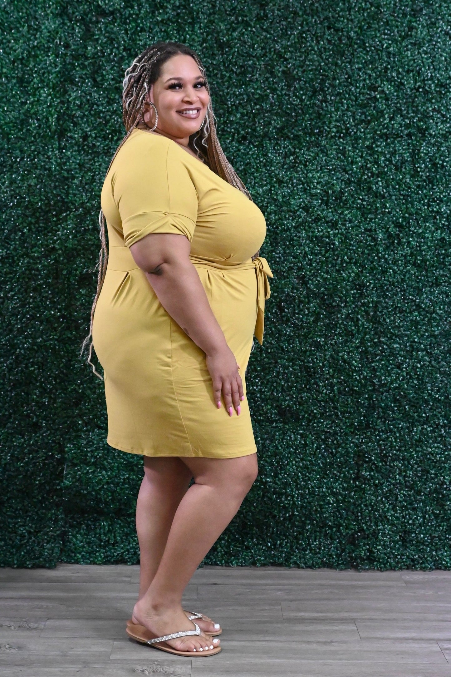 Athena Tie-Belt Dress