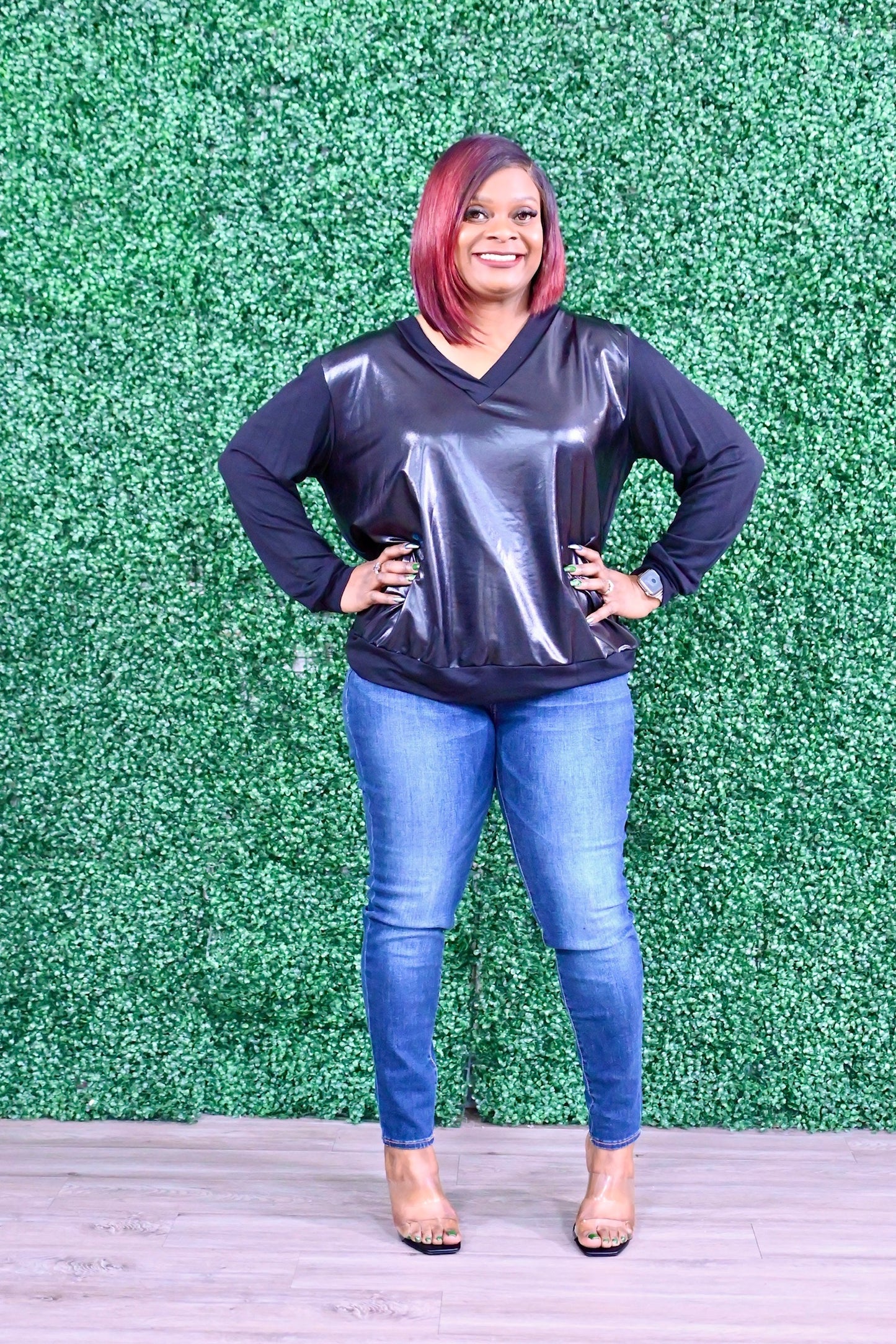 Sadie Leather Top
