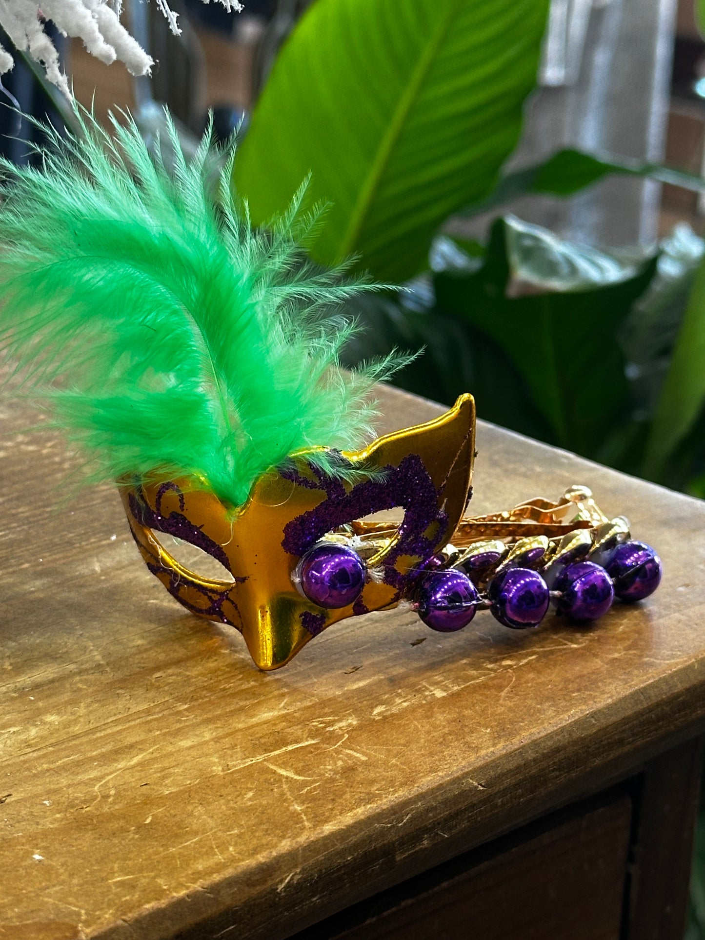 Mardi Gras Hair Clip
