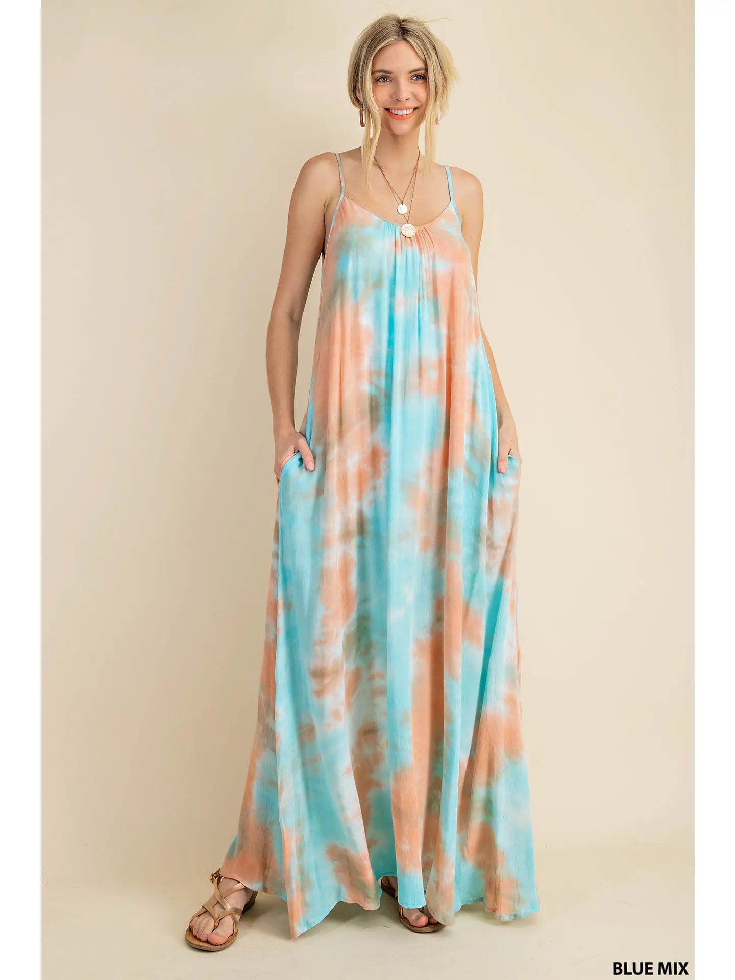 Kamila Tie-Dye Maxi Dress Curvy Girl Styles Boutique Kamila Tie-Dye Maxi Dress Curvy Girl Styles Boutique