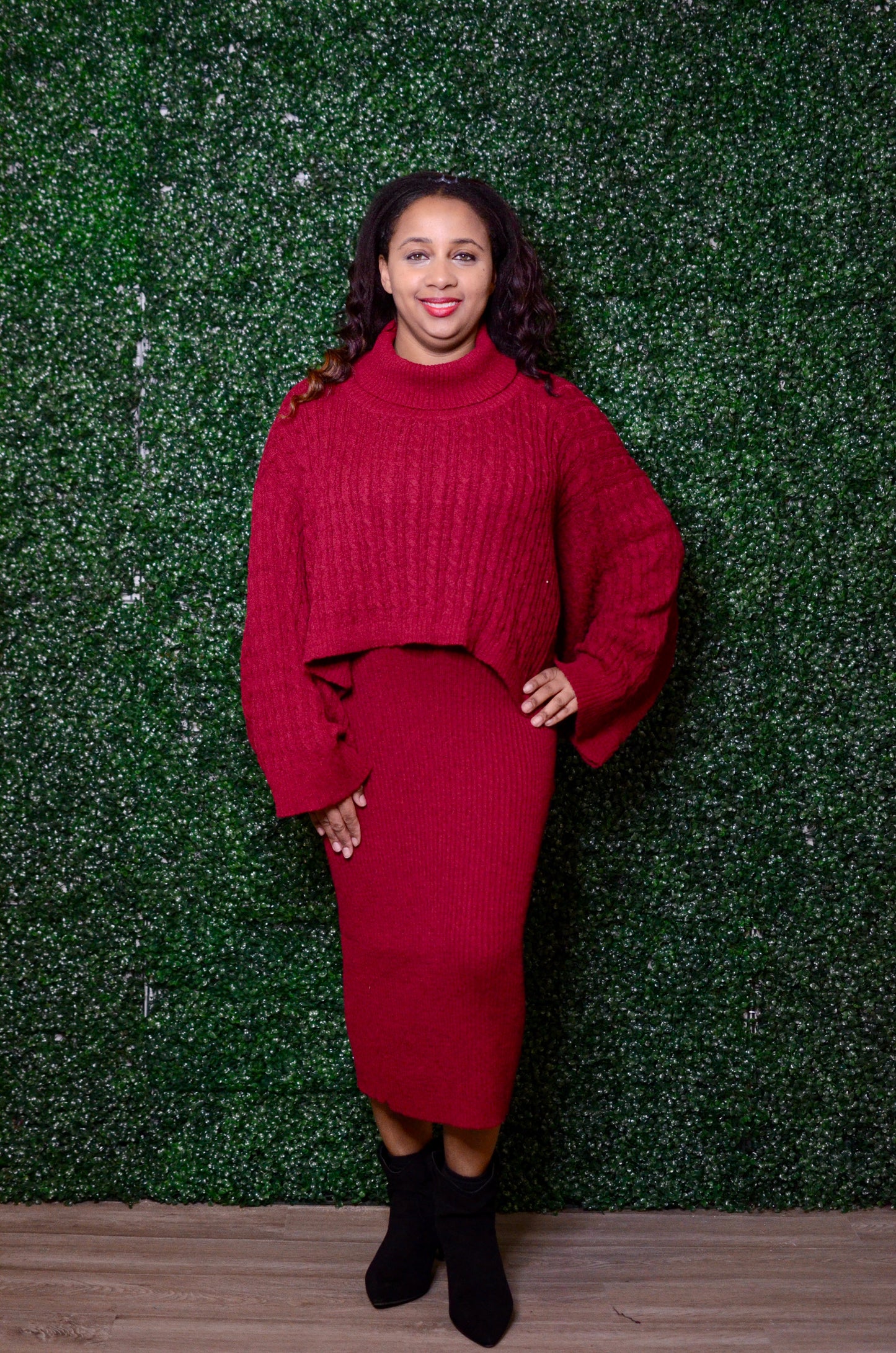 Ava Cape Sweater Dress *Final Sale*