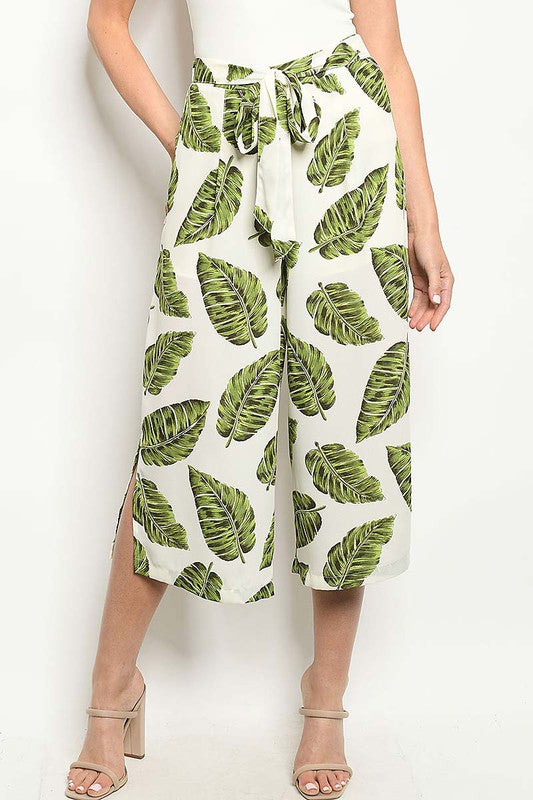 Palm Leaf Capri *Final Sale*