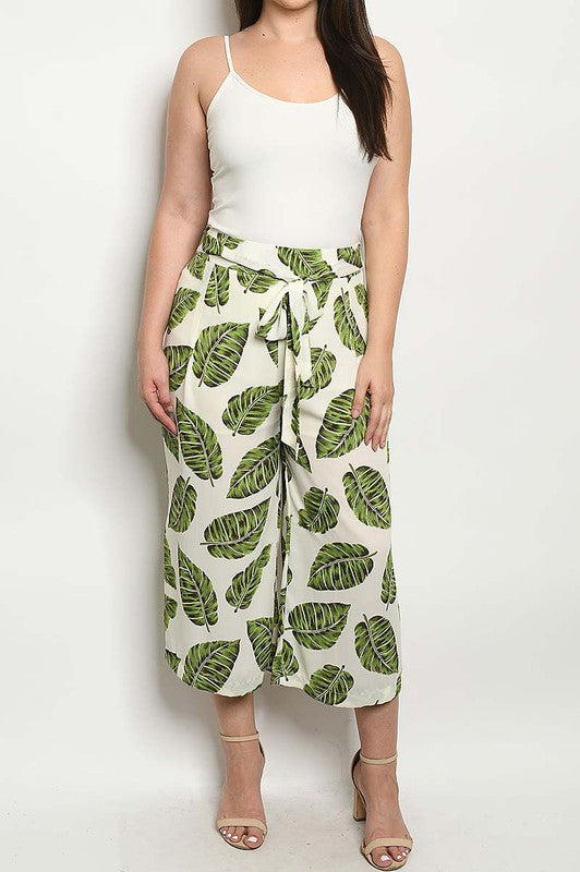 Palm Leaf Capri *Final Sale*