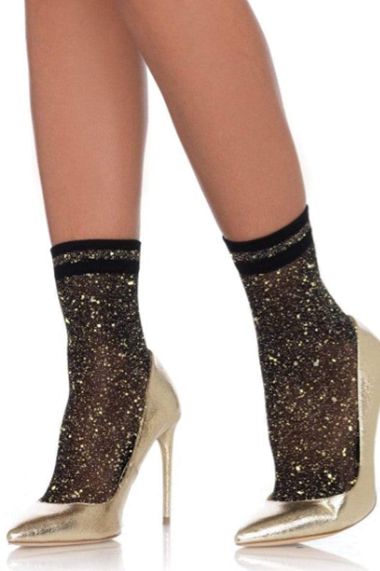 Shimmer Ankle Sock