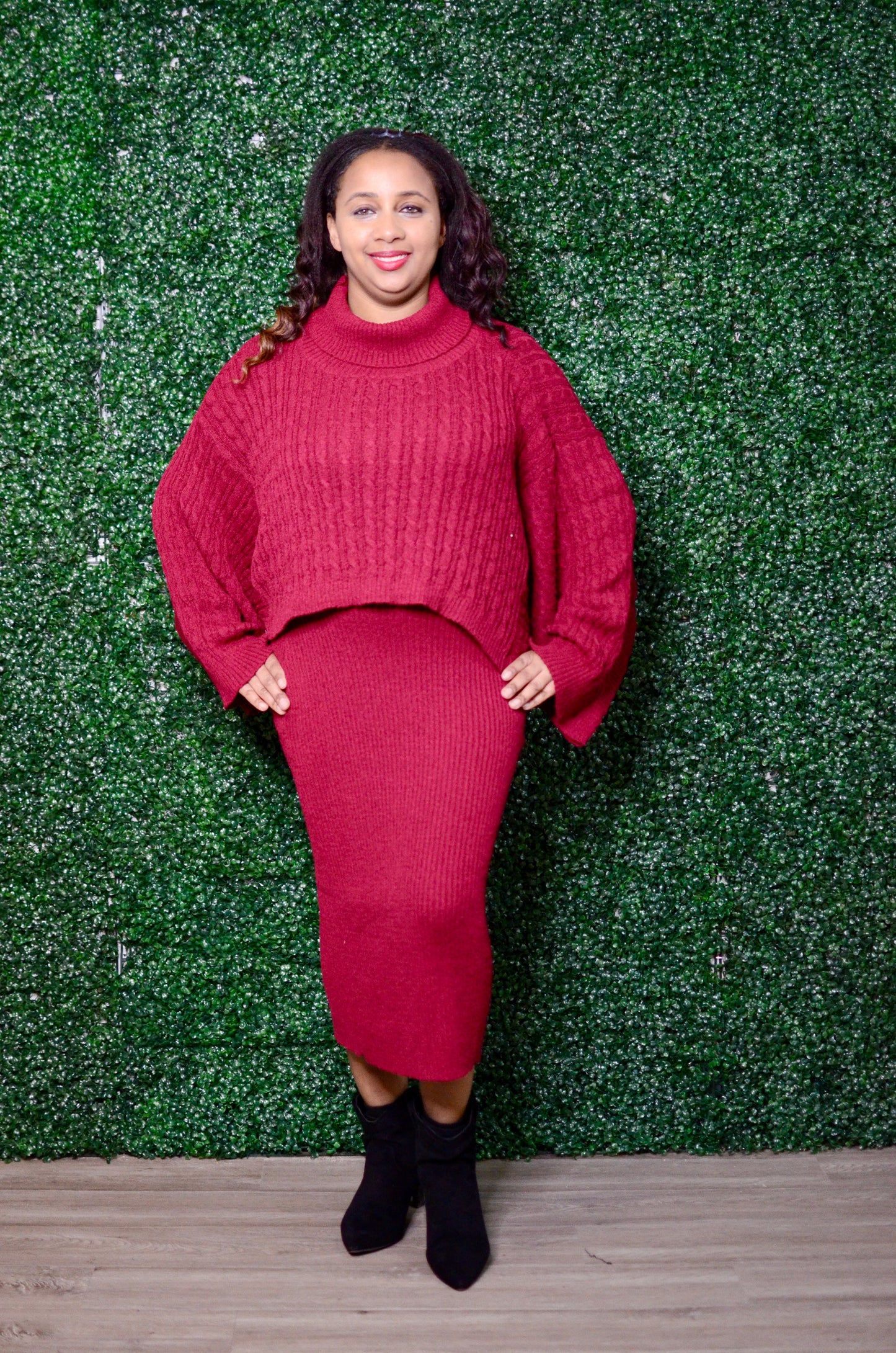 Ava Cape Sweater Dress *Final Sale*