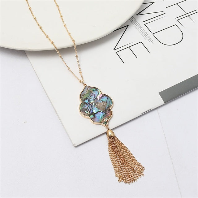Hexagon Drop Necklace
