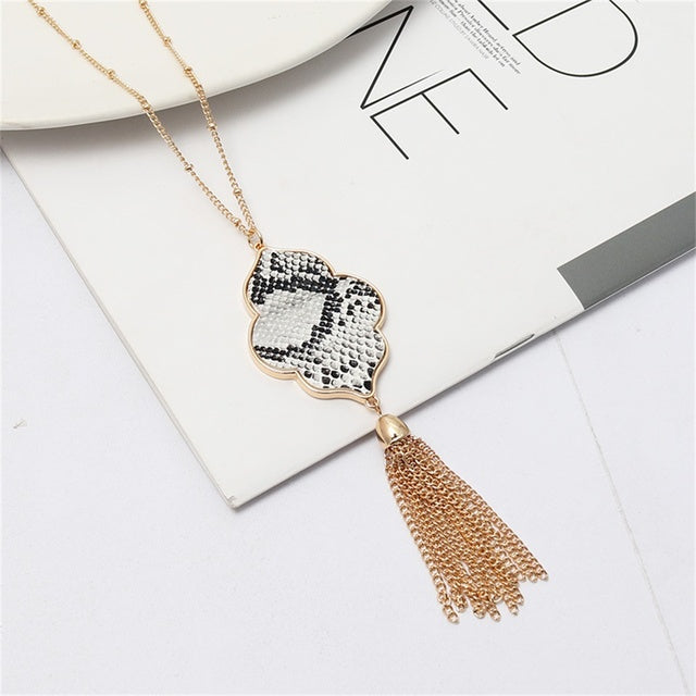 Hexagon Drop Necklace