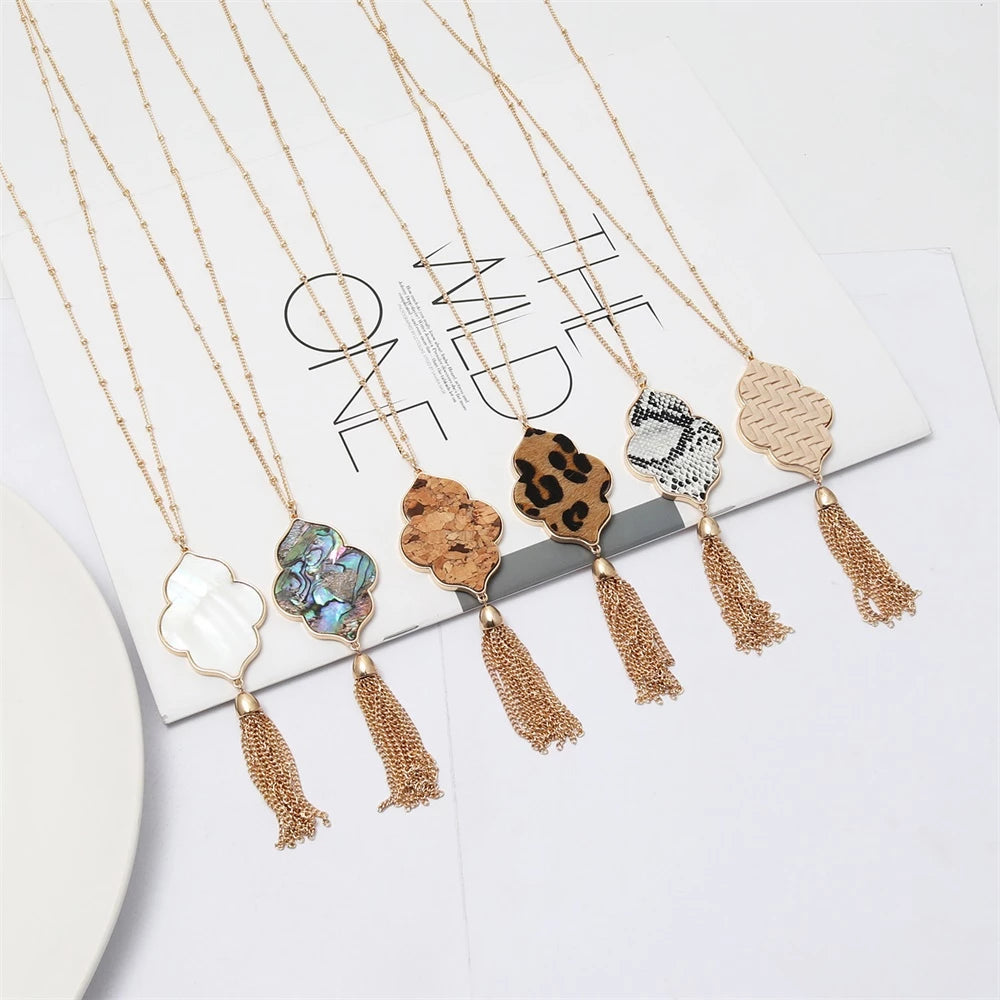 Hexagon Drop Necklace