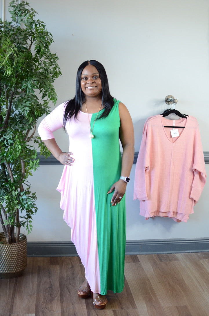 Split Decision Maxi Dress *Final Sale*