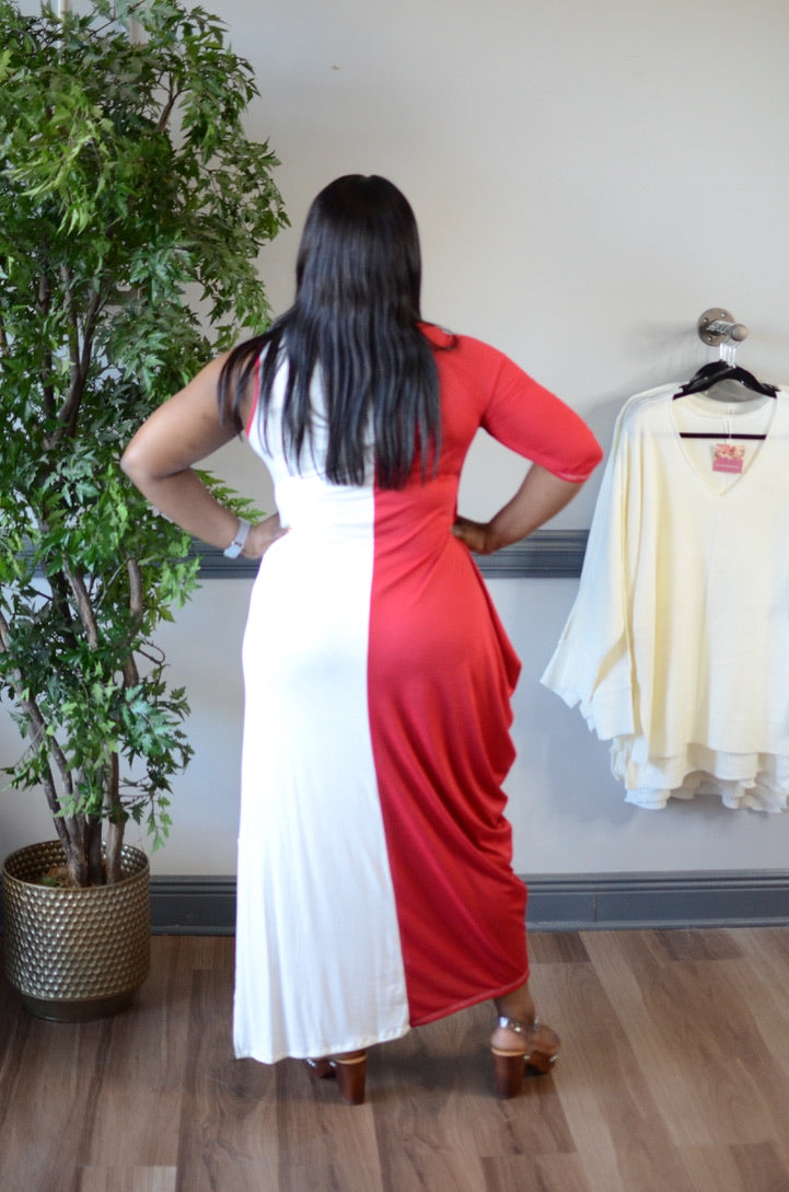 Split Decision Maxi Dress *Final Sale*