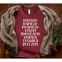 Reindeer Alcohol Tee * Final Sale*