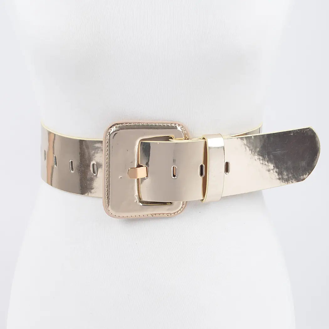 Metallic Mirror Belt