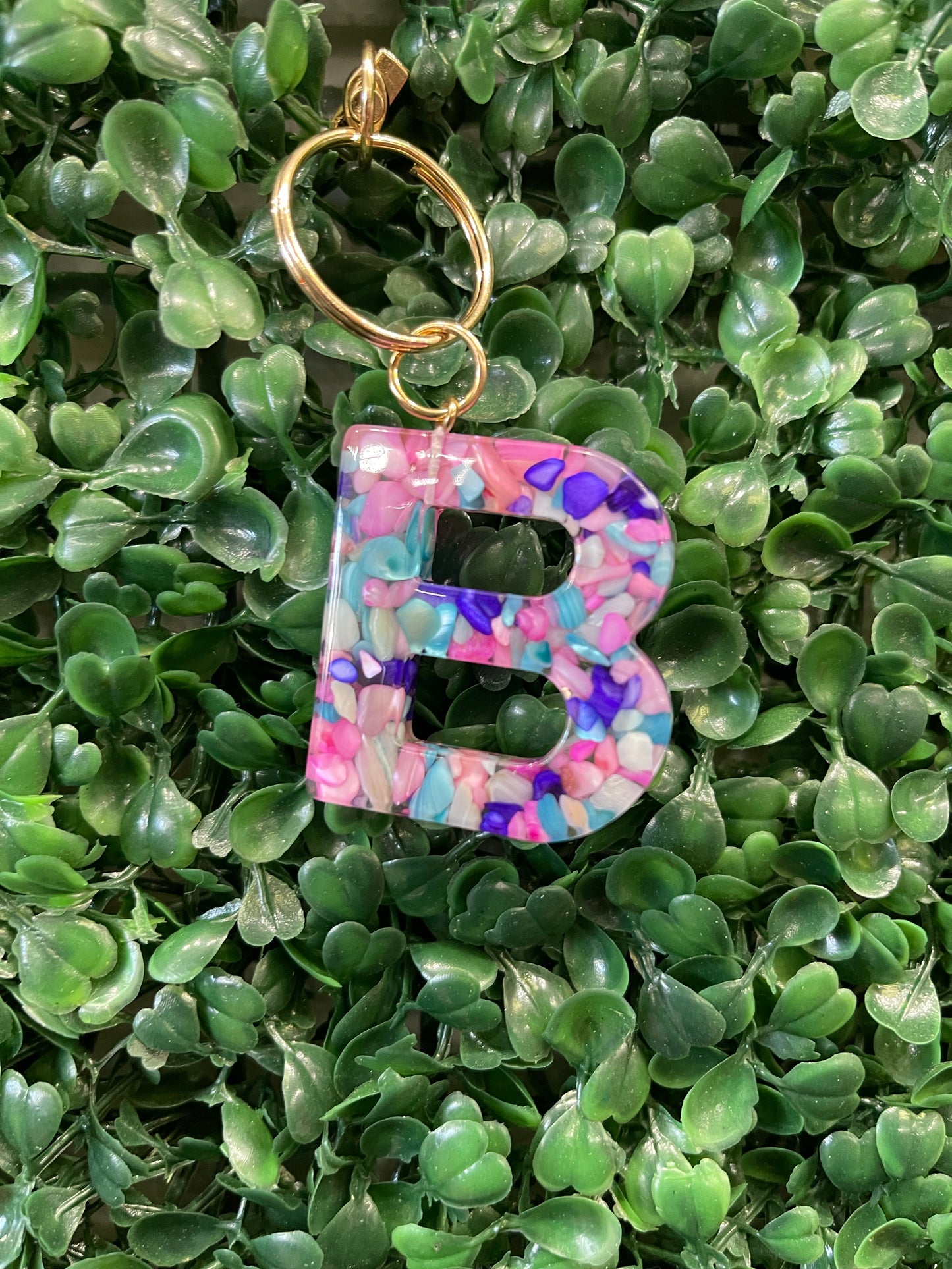 Acrylic Initial Keychain