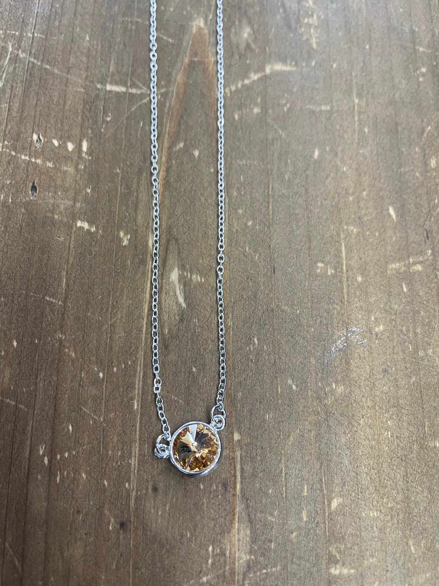 Round Stone Necklace