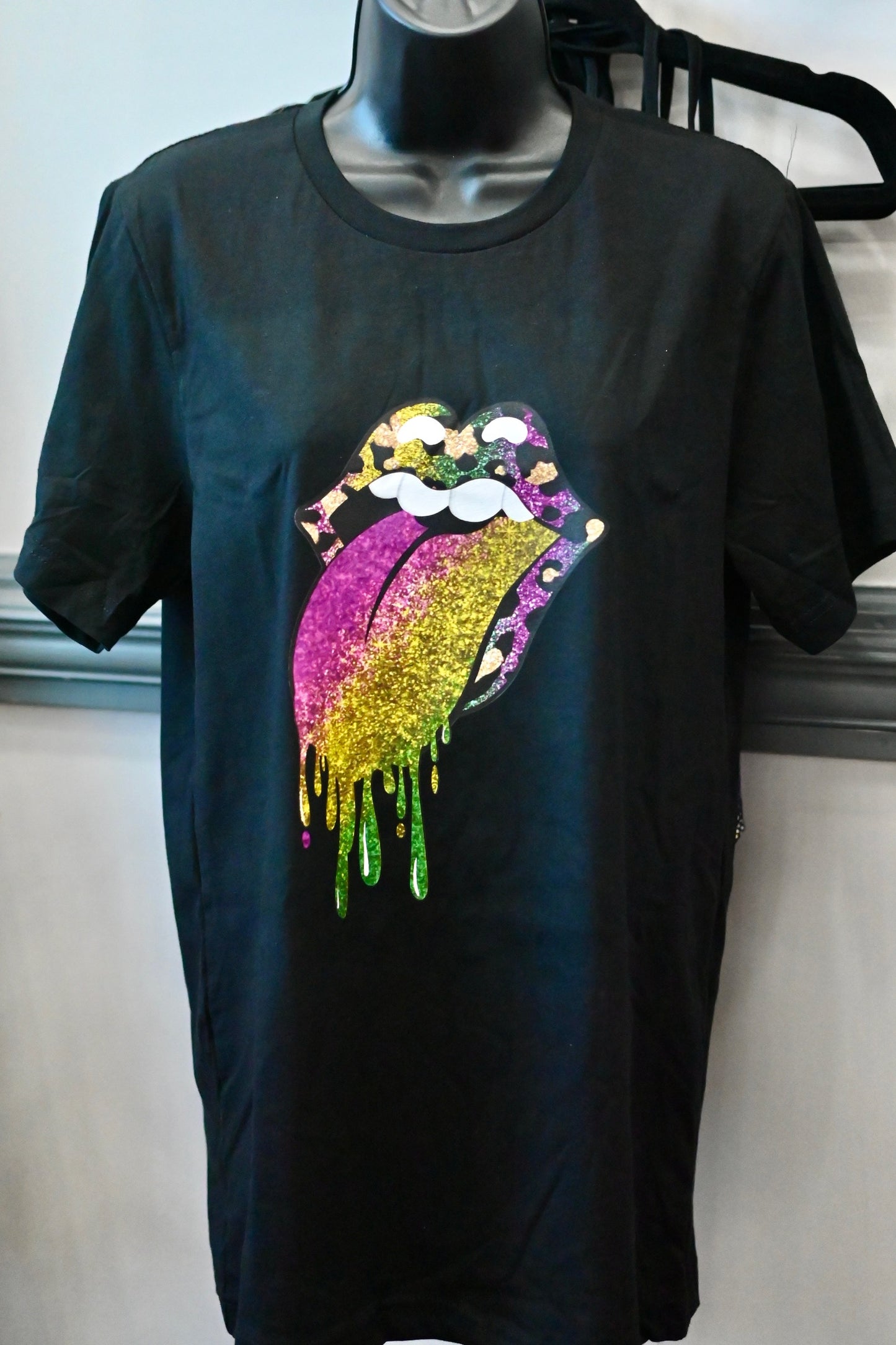 Mardi Gras Lips Tshirt *Final Sale*