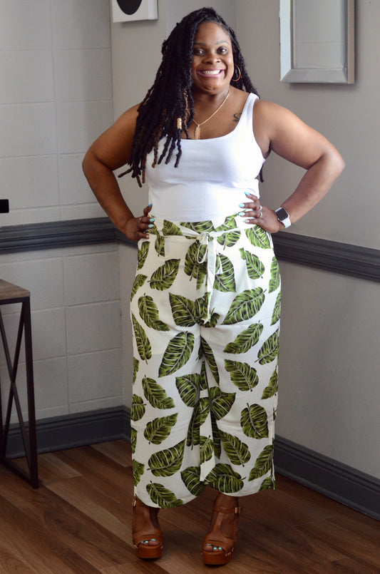 Palm Leaf Capri *Final Sale*