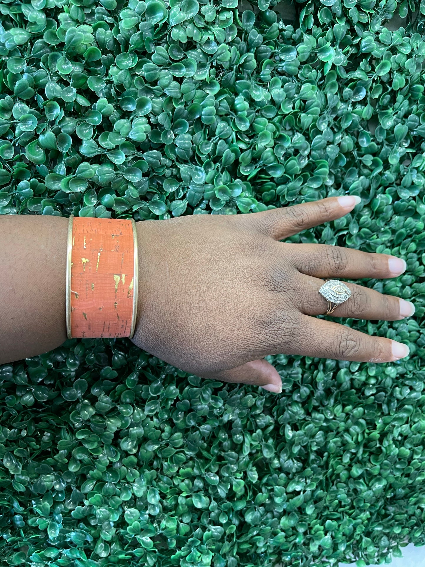 Orange Cork Cuff
