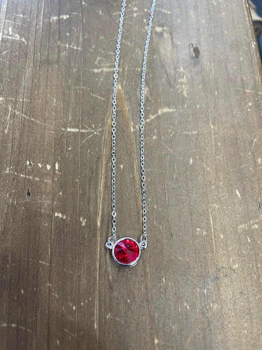 Round Stone Necklace