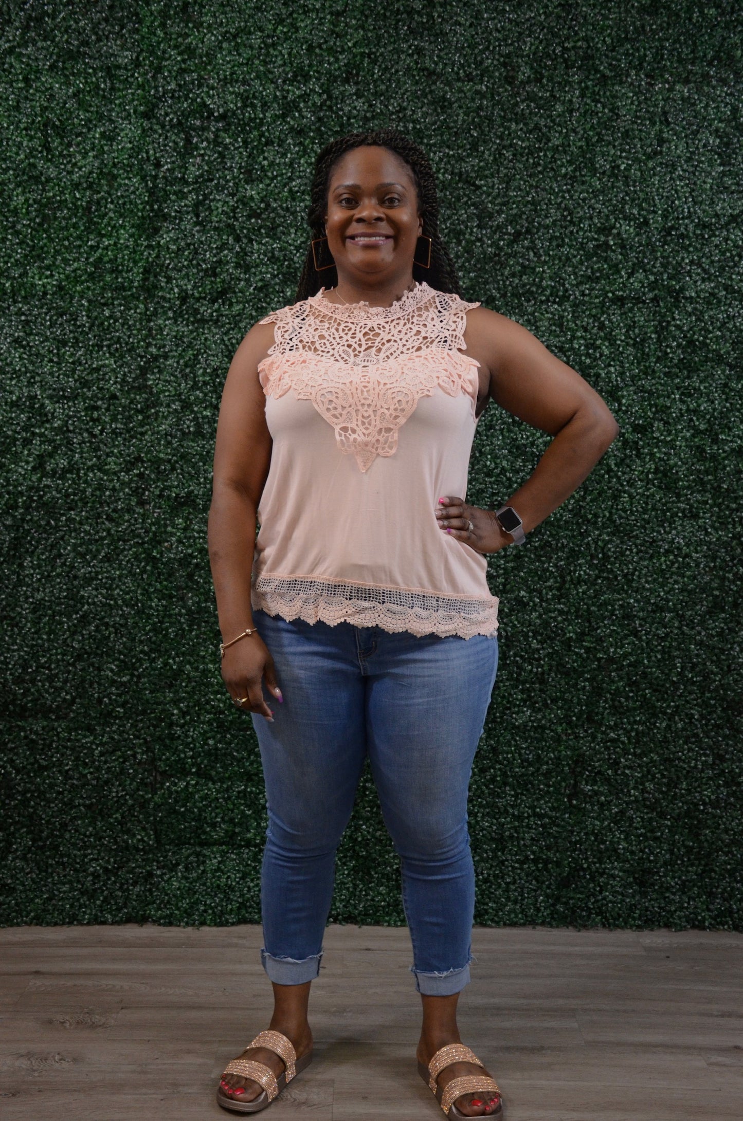 Nova Lace Sleeveless Top