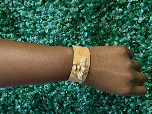 Bumblebee Cork Cuff