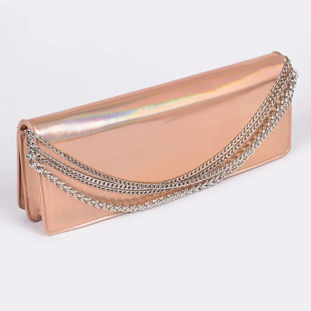 Rose Gold Chain Clutch