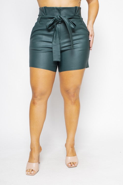 Emersyn PU Leather short