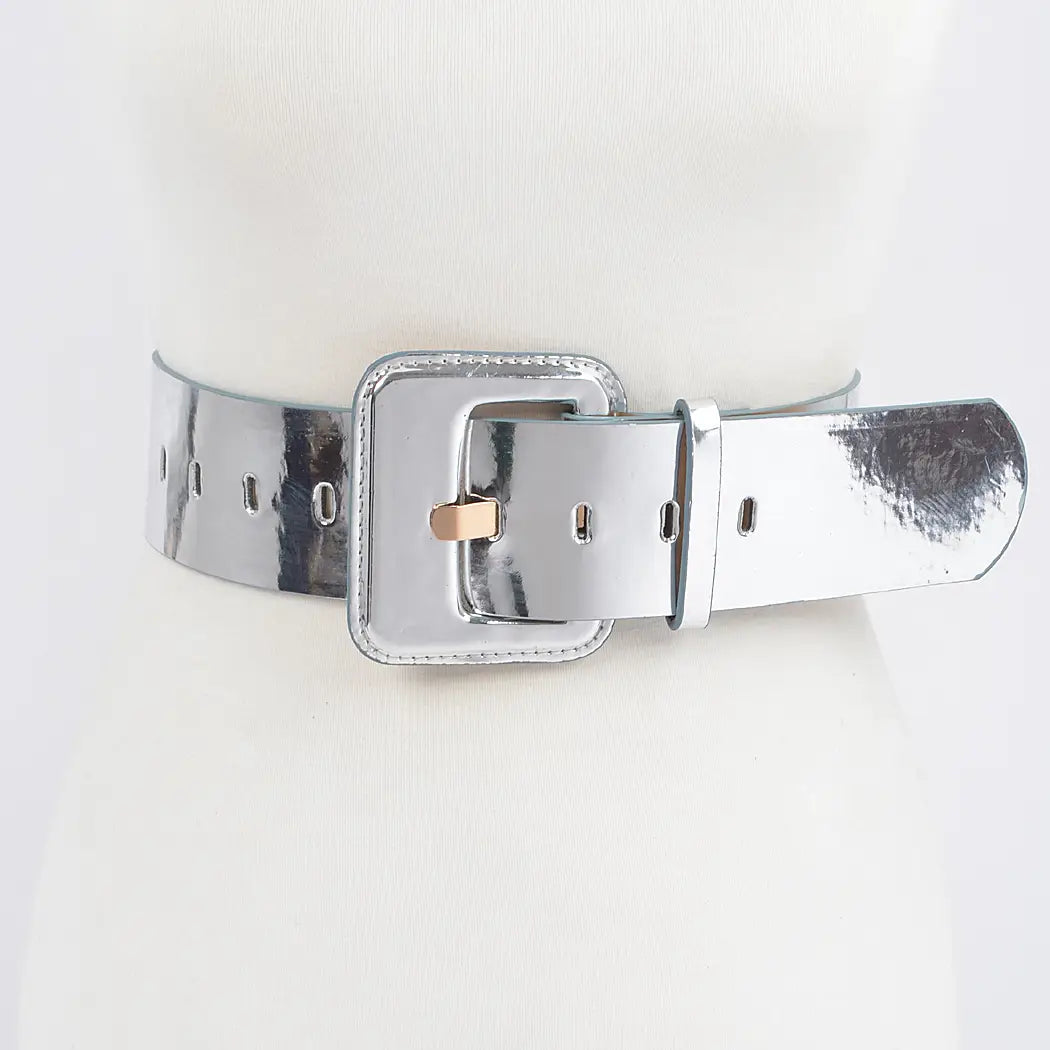 Metallic Mirror Belt