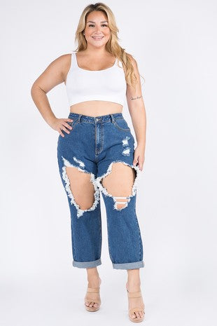 Hot Girl Distressed Jeans