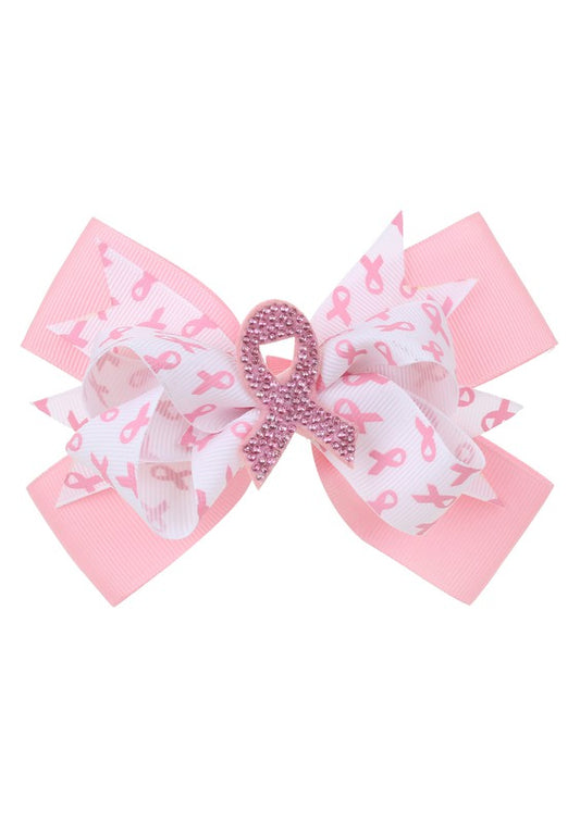 Breast Cancer Awareness Hair Bow