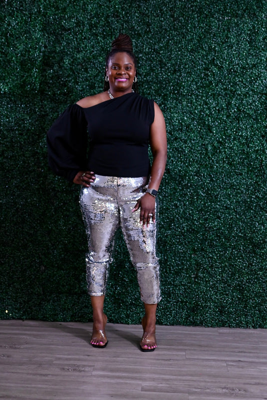 Arianna Sequin Capri *Final Sale*