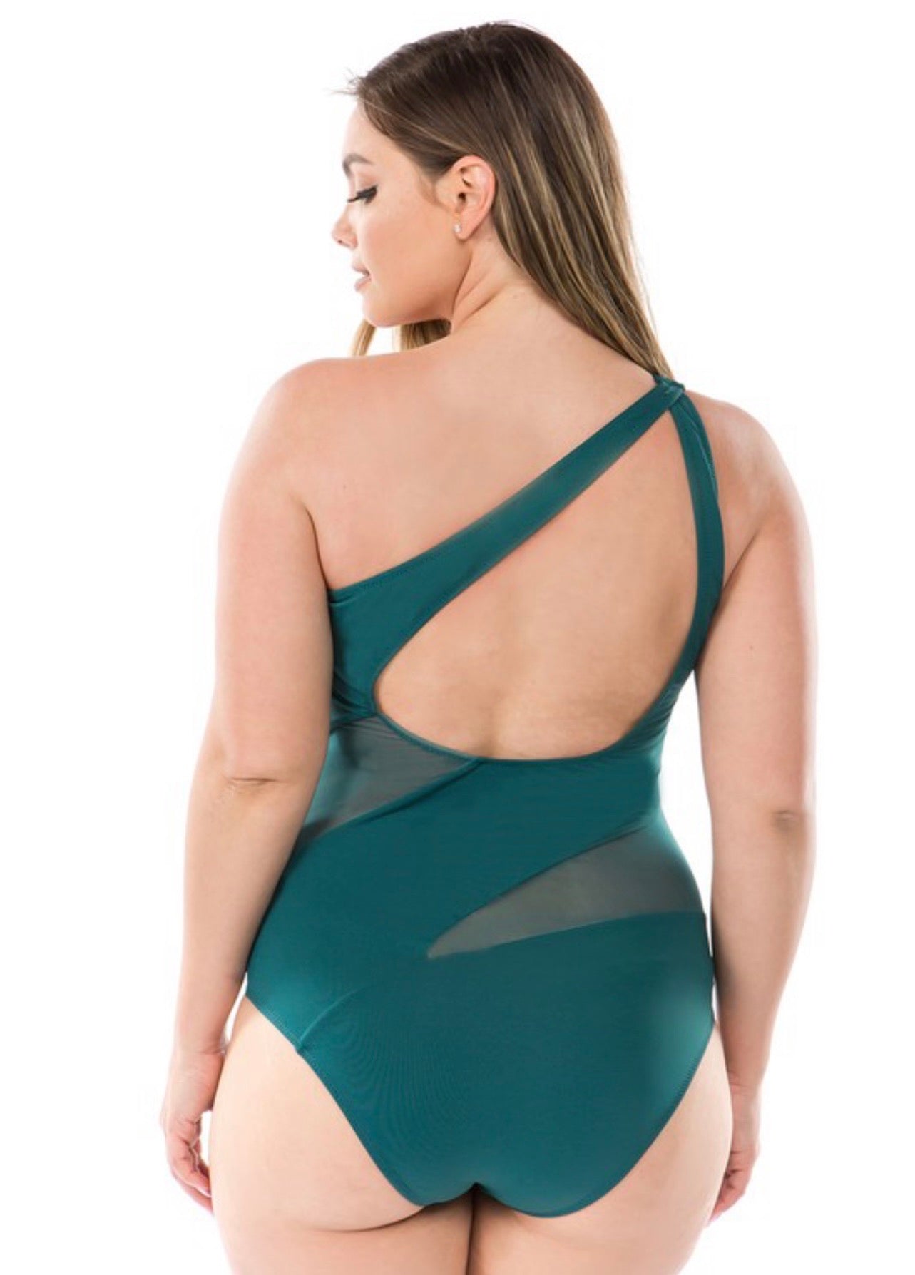 Ellie One Shoulder Swimsuit *Final Sale* – Curvy Girl Styles Boutique