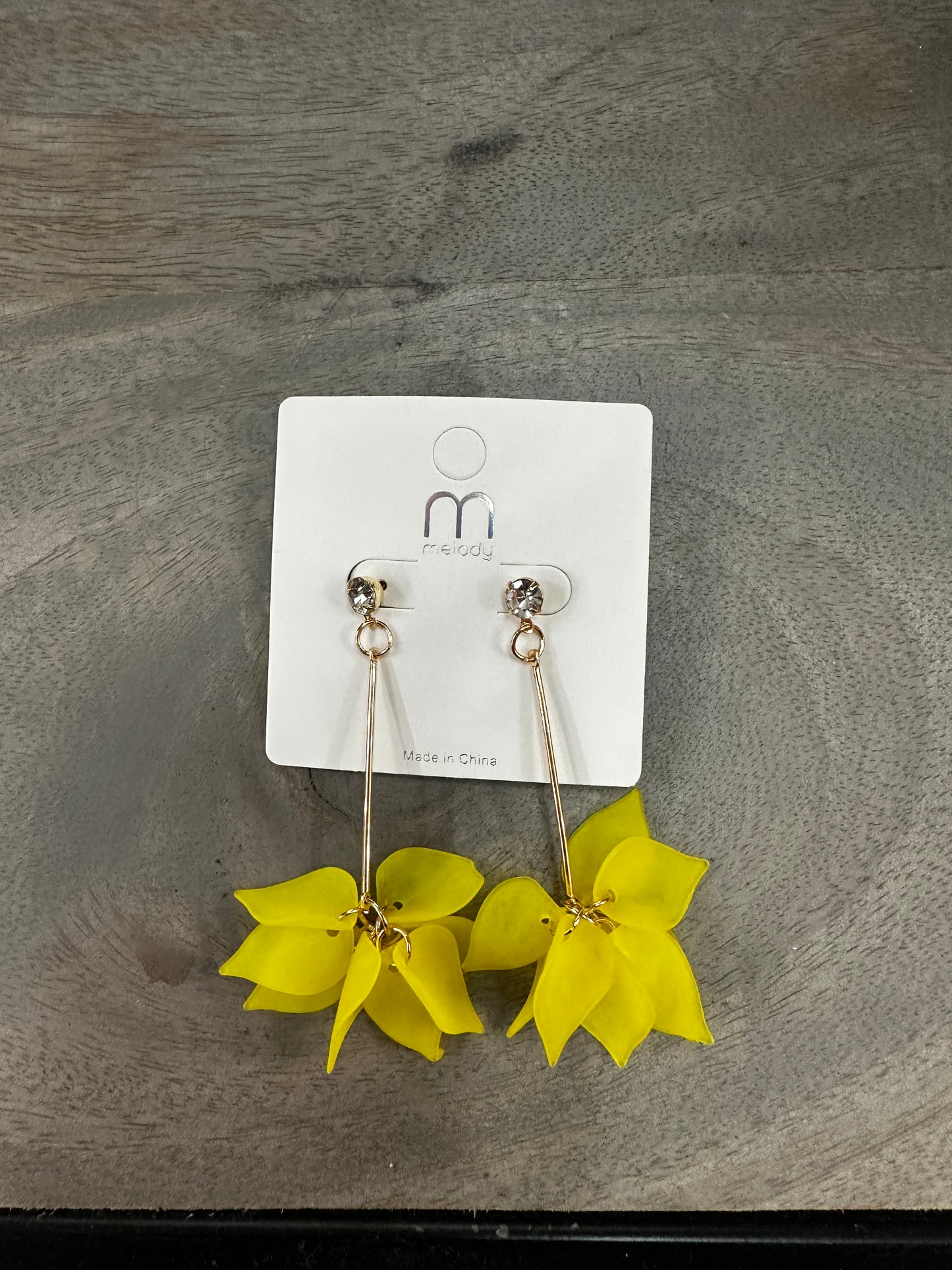Flower Petal Drop Earrings