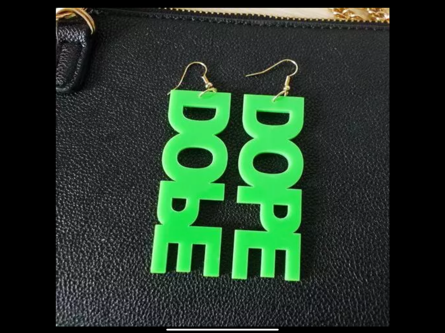 Dope earring - neon green